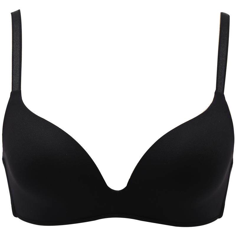 歌瑞尔小胸聚拢内衣无痕文胸罩薄款透气黑色隐形裸感轻盈无钢圈