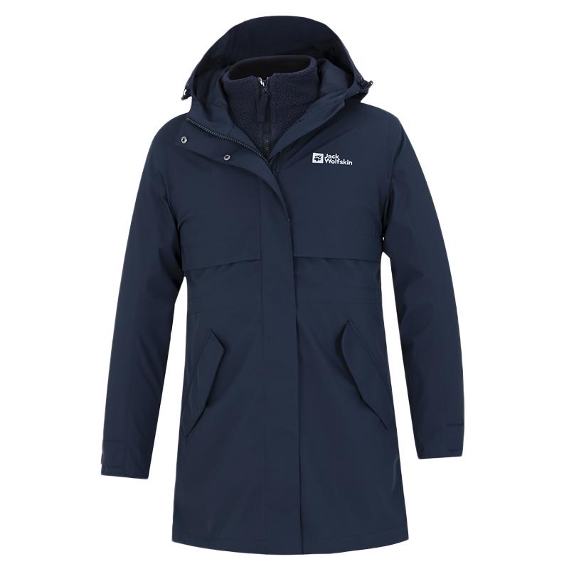 狼爪三合一冲锋衣女保暖外套