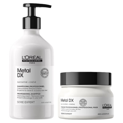 欧莱雅沙龙PRO瞬顺洗发水发膜柔顺修护烫染干枯毛躁滋养修护套装