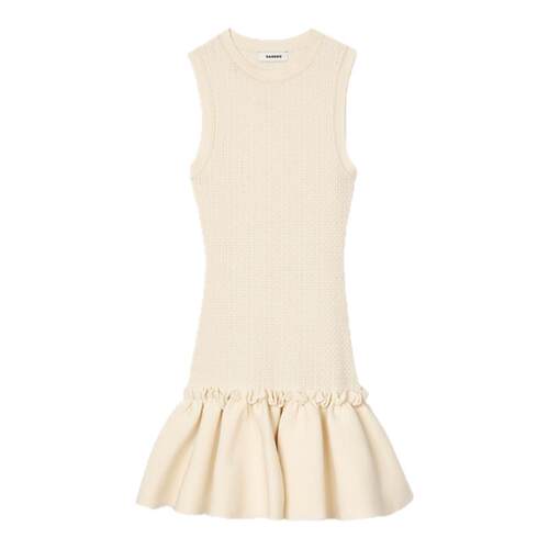 SANDRO女装气质荷叶边连衣裙