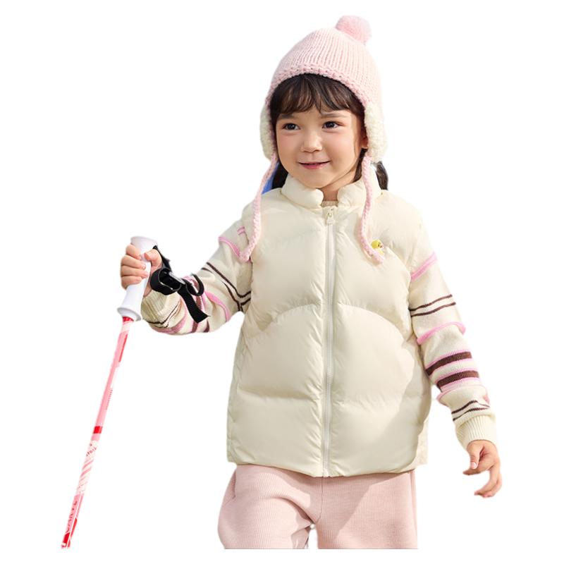 巴拉巴拉女童羽绒马甲宝宝马夹冬