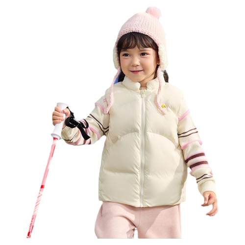 巴拉巴拉女童羽绒马甲宝宝马夹冬