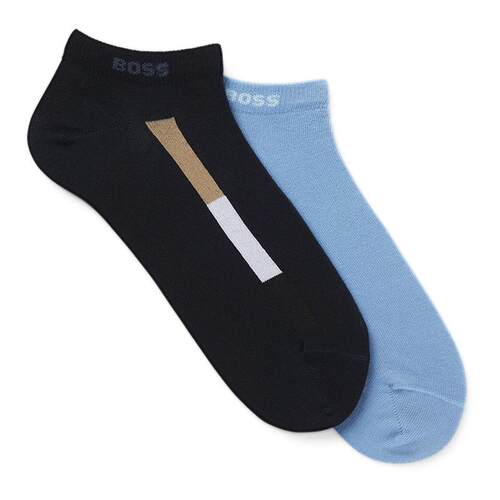 男士棉质混纺短袜两双装