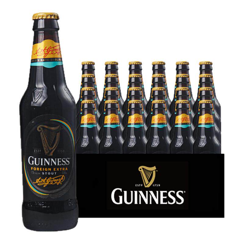 原装进口健力士世涛黑啤酒330ml瓶装精酿啤酒