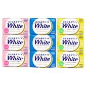 日本进口花王香皂white植物牛奶玫瑰柠檬香洗脸洁面皂沐浴皂肥皂