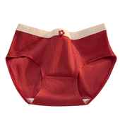 纯棉女士7a级抗菌中腰本命年结婚三角裤 芬腾红色内裤 女生2026新款