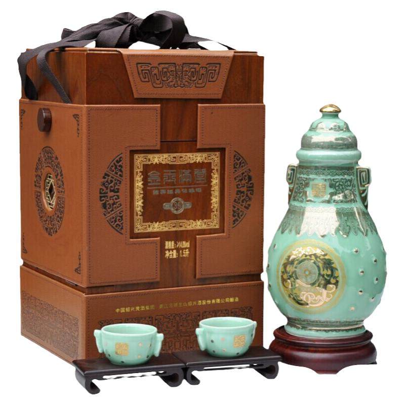 古越龙山金玉满堂 1.5L礼盒坛装三十年花雕老酒30年陈酿绍兴黄酒,酒类,传统黄酒,淘宝优惠券,粉丝福利购,淘宝优惠卷