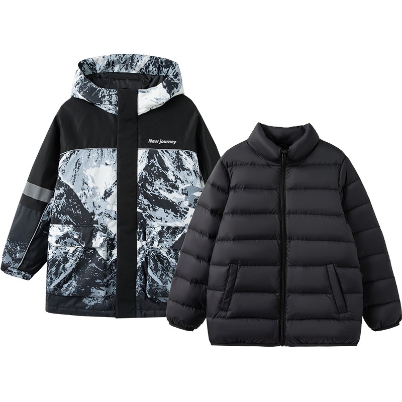 巴拉巴拉男童羽绒服大童宝宝三合一中长加厚外套冬装新款童装儿童,童装/婴儿装/亲子装,羽绒服,淘宝优惠券,粉丝福利购,淘宝优惠卷