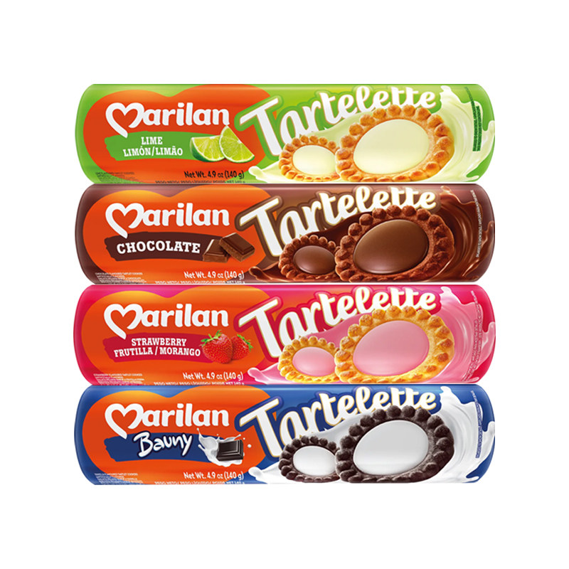 Marilana麦维熊塔缇乐夹心小酥挞形饼干4口味组合装进口零食,零食/坚果/特产,夹心饼干,淘宝优惠券,粉丝福利购,淘宝优惠卷