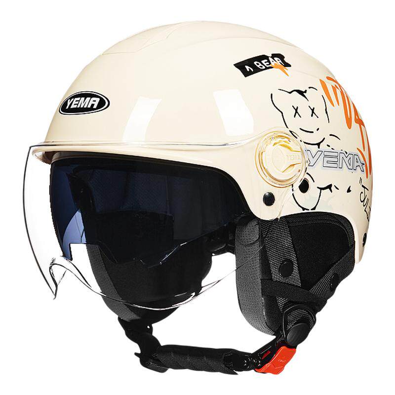 野马新国标3C认证头盔电动车女四季半盔男电瓶车夏季摩托车安全帽