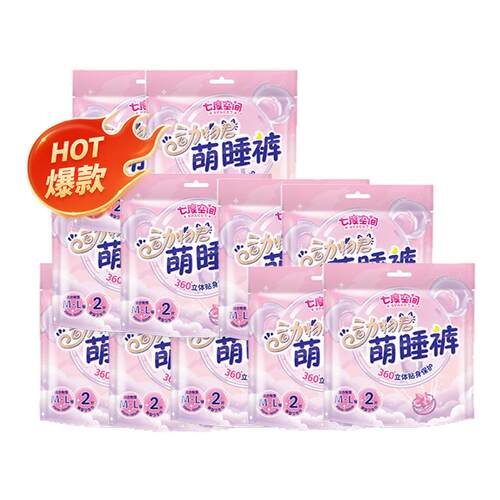 七度空间m码动物君萌睡裤裤型卫生巾超薄萌睡裤防漏箱装优惠