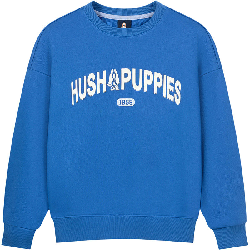 暇步士童装儿童卫衣26春新款男童休闲圆领套头衫女童彩色宽松上衣