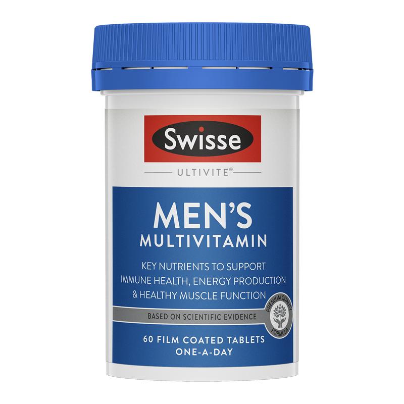 Swisse男士复合维生素提升代谢 持久活力 多重复合维生素 60粒