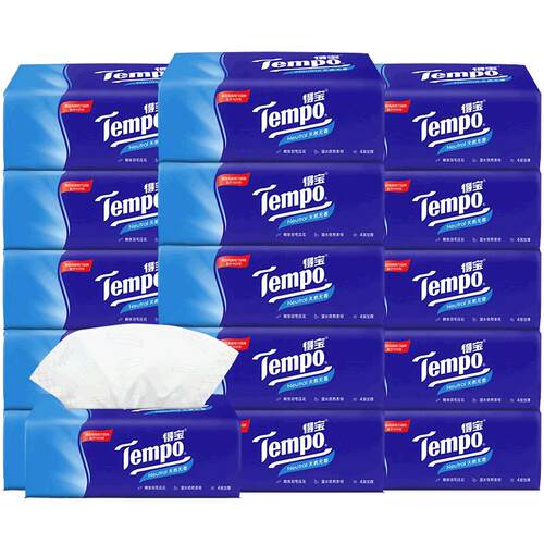 tempo得宝抽纸16大包加厚德保纸