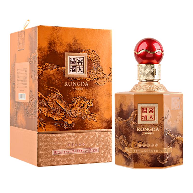 【正品保证 百补】容大酱酒53度飞龙在天500ml 纯粮高度酱香白酒