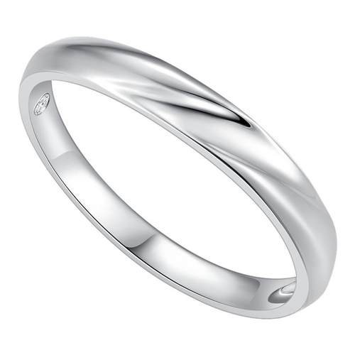 潮宏基铂雅铂金钻石戒指