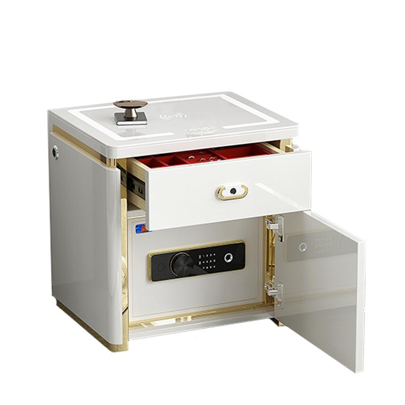 【2025新款】虎牌床头柜保险箱一体柜保险柜家用小型防盗指纹密码床头保险箱办公室WIFI远程智控无线充音响灯