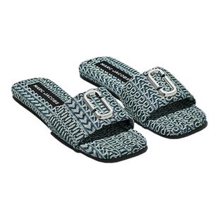 JACOBS MARC 折扣 休閑鞋 SANDAL 牛仔老花平底拖鞋
