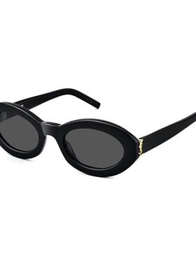 YSL圣罗兰女椭圆形轻板材墨镜