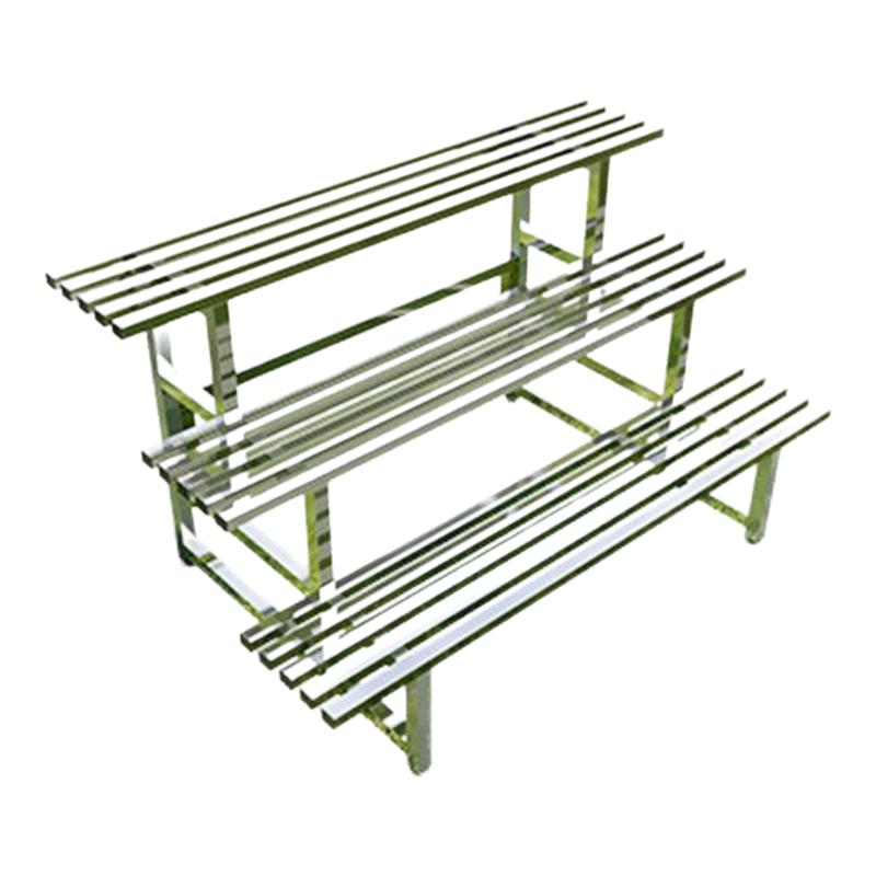 不锈钢花架户外阳台阶梯式多层室外置物架客厅落地多肉铁艺花盆架