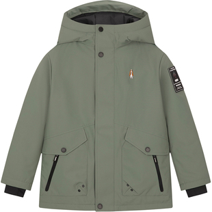 暇步士童装 男大童三防外套连帽女童加绒厚外套 儿童风衣25秋冬新品