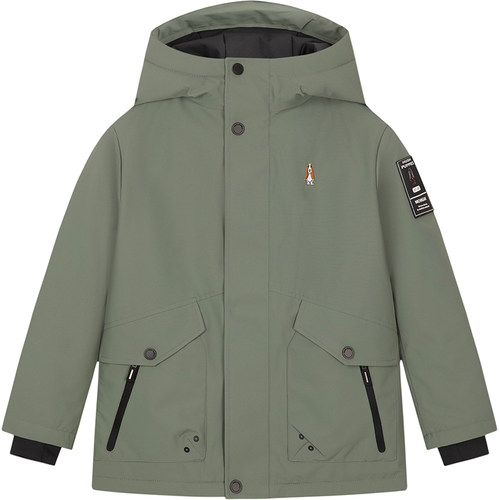 暇步士童装儿童风衣连帽加绒外套