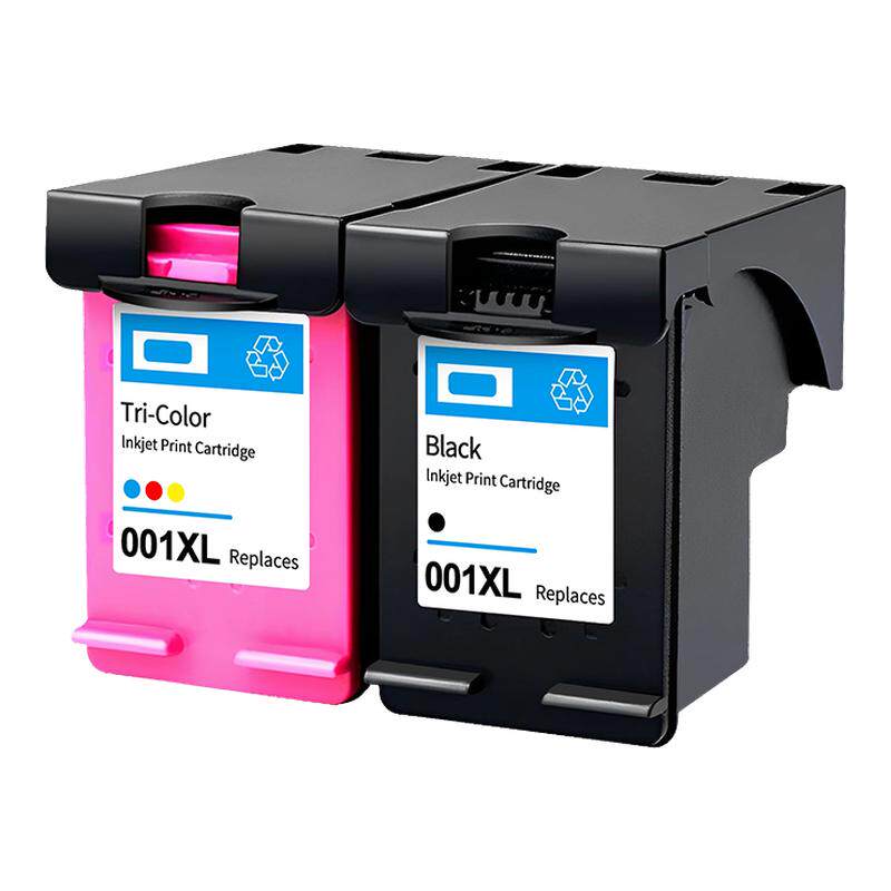 健墨适用小米米家喷墨打印一体机墨盒001黑彩色打印机mi all in one专用可加墨水家用照片办公作业墨水盒连喷