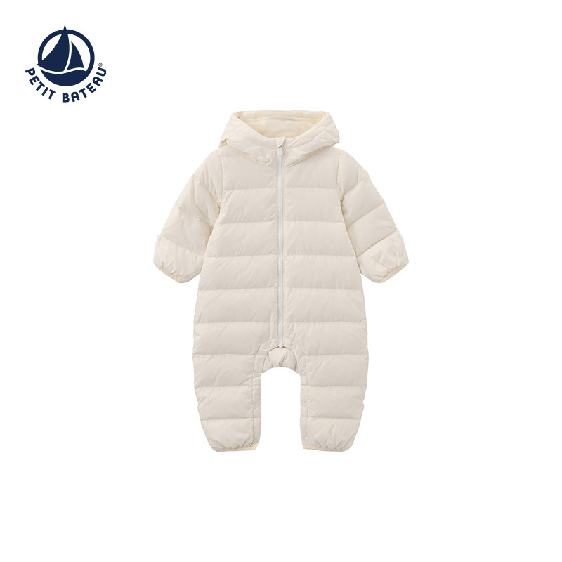 【26秋冬新品】法国小帆船Petitbateau婴幼儿鸭绒连体羽绒服A0JG3