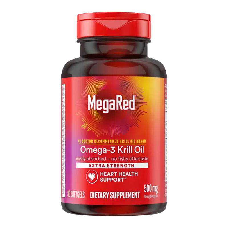 MegaRed脉拓南极深海磷虾油omega3鱼油升级磷脂型美国原装进口