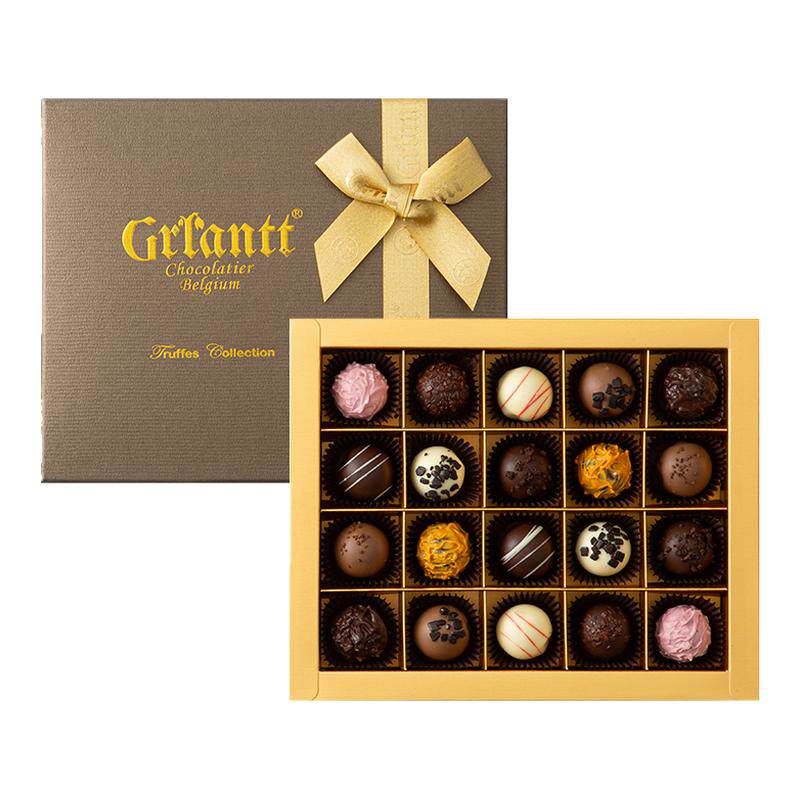 比利时进口松露巧克力礼盒装手工夹心黑巧高档礼品情人节生日礼物