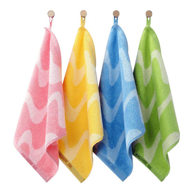 金号方巾擦手巾纯棉A类小毛巾洗脸面巾柔软吸水卡通全棉儿童巾