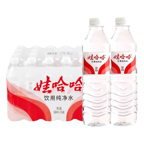 娃哈哈纯净水596ml*12瓶/24瓶