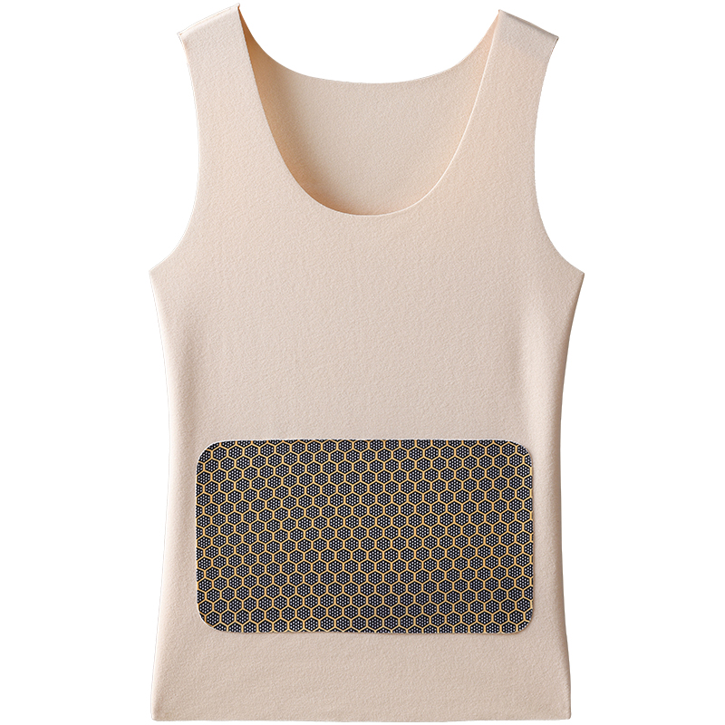 保暖背心女秋冬暖腹打底贴片内衣