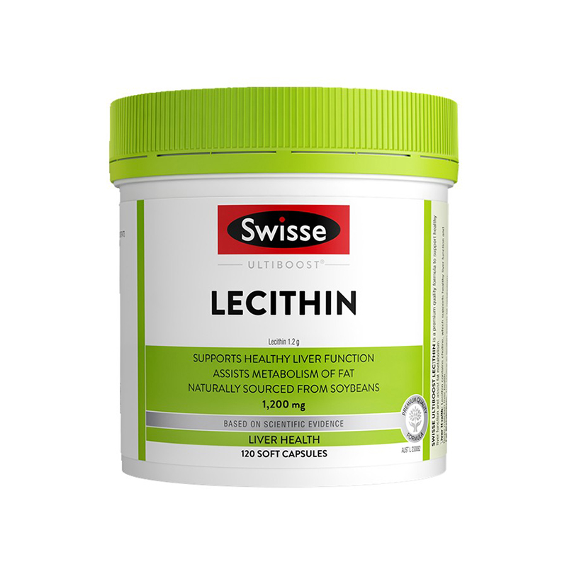 澳洲进口Swisse大豆卵磷脂胶囊心血管健康中老年辅助添活力保健品