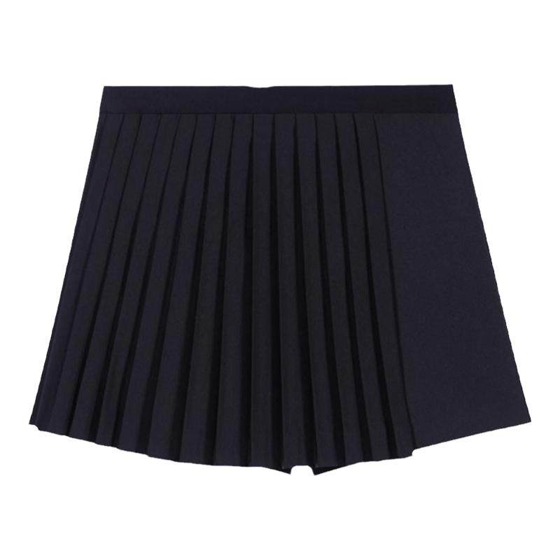 Maje商场同款经典秋冬女装法式时尚气质黑色高腰阔腿休闲百褶短裤,女装/女士精品,休闲裤,淘宝优惠券,粉丝福利购,淘宝优惠卷