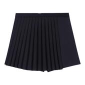 气质黑色高腰阔腿休闲百褶短裤 Maje商场同款 法式 时尚 经典 秋冬女装