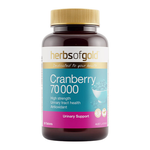 herbsofgold和丽康蔓越莓女性妇科泌尿卵巢健康70000mg高浓度50粒