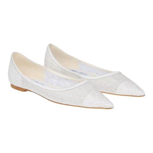 [双11抢先购限时满减]JIMMY CHOO/LOVE FLAT女士棉花糖闪粉平底鞋