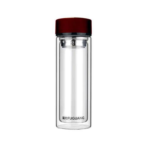 富光高硼硅家用双层玻璃杯