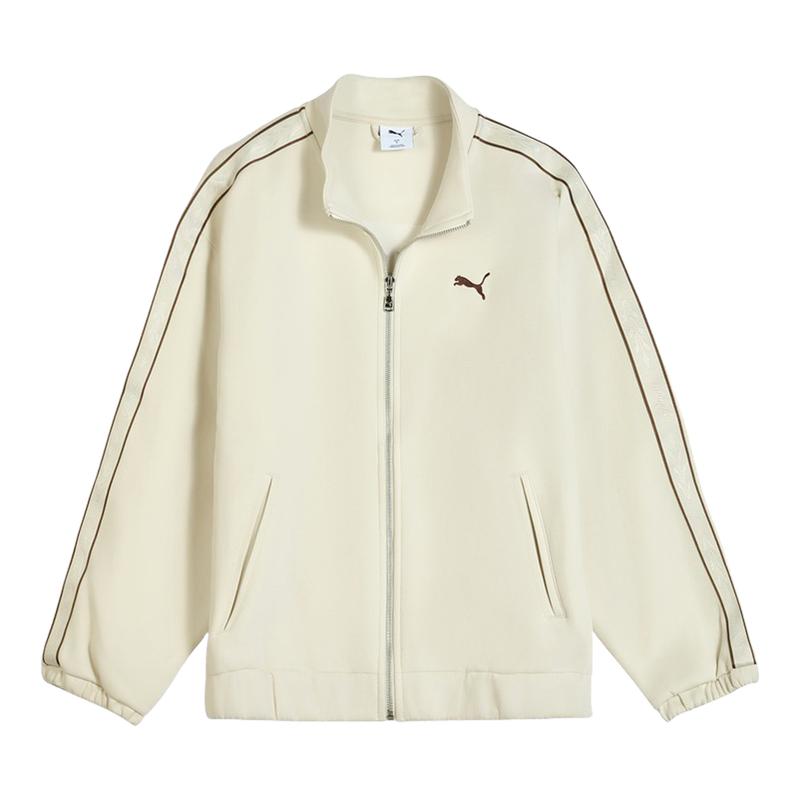 宽松美式复古休闲针织外套男女款PUMA彪马串标拉链运动夹克635715