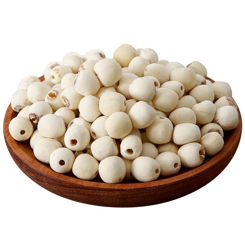 莲子干货新货湘潭去芯白莲子带心无心磨皮白连子粉糯包邮湘莲带芯