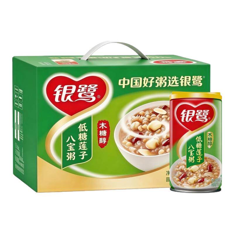 银鹭低糖莲子八宝粥360g*12罐
