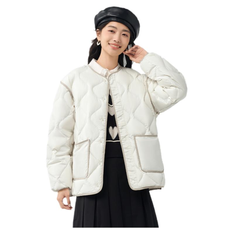 巴拉巴拉男女轻薄羽绒服短款外套