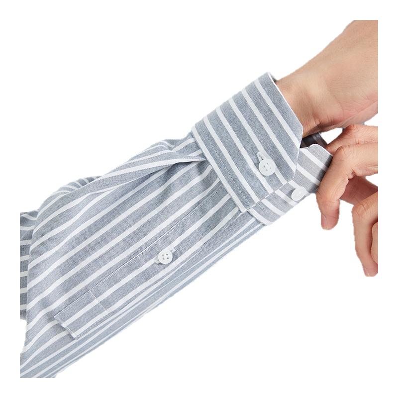 【竖条纹设计】利郎青年商务长袖衬衫2025秋易打理衬衣男Q5CZC004