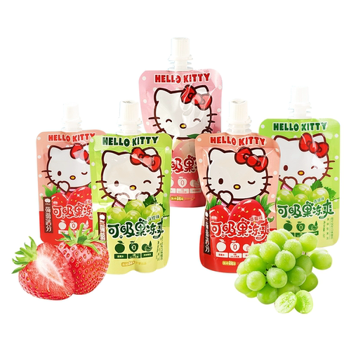 盐津铺子吸吸乐果冻Hello Kitty网红爆款零食小吃休闲食品蒟蒻