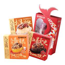 昆明冠生园梅花牌血糯米红豆沙八宝饭350g红枣枸杞团圆饭年货送礼