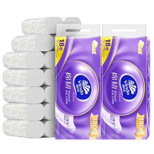 维达棉韧无芯卷纸四层36卷100g家用实惠实心卷筒纸厕纸卫生纸纸巾