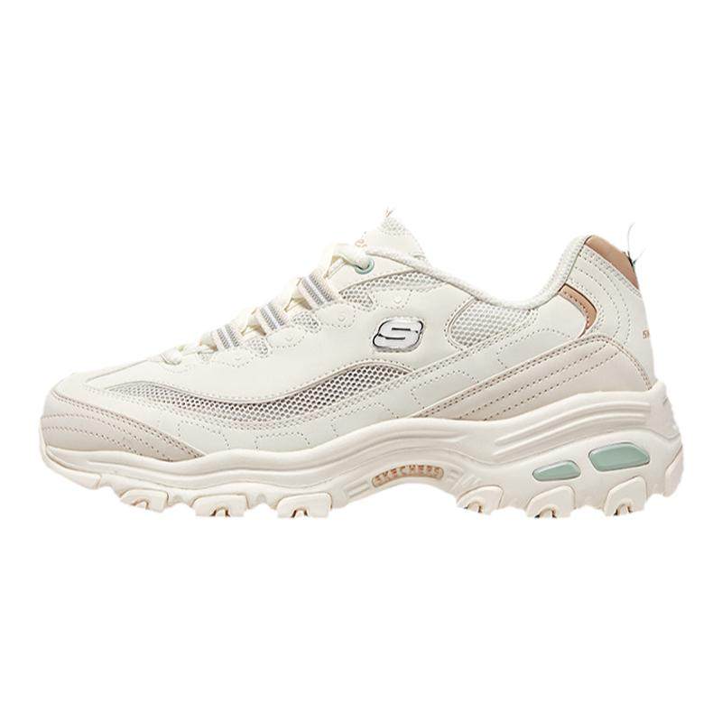 Skechers斯凯奇女鞋春夏季网面透气熊猫鞋休闲运动鞋老爹鞋跑步鞋