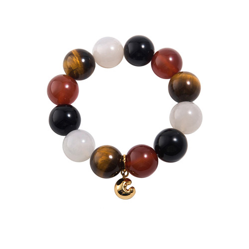 盐岛【方枪枪同款】锦鲤大号虎眼石串珠手串高级感小众原创设计