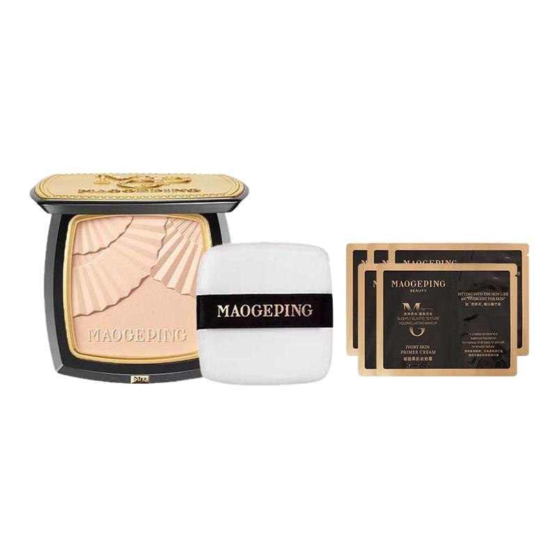 毛戈平小金扇粉饼定妆持久控油散粉补妆不卡粉不脱妆自然清透防水